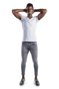 poz yakışıklı zenci