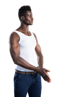 poz yakışıklı zenci