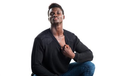 poz yakışıklı zenci