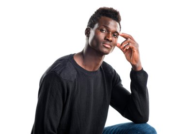 poz yakışıklı zenci