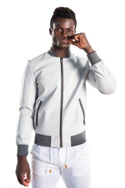 Siyah adam yapma sessizlik jest