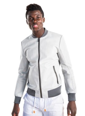 Siyah adam şaka yapıyor