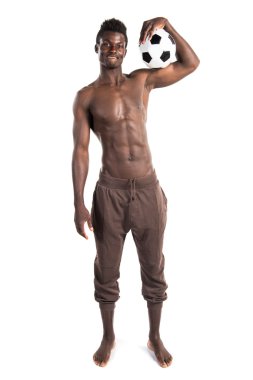 siyah adam futbol oynama