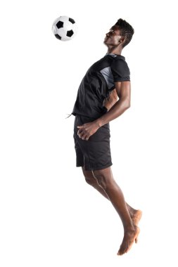 siyah adam futbol oynama