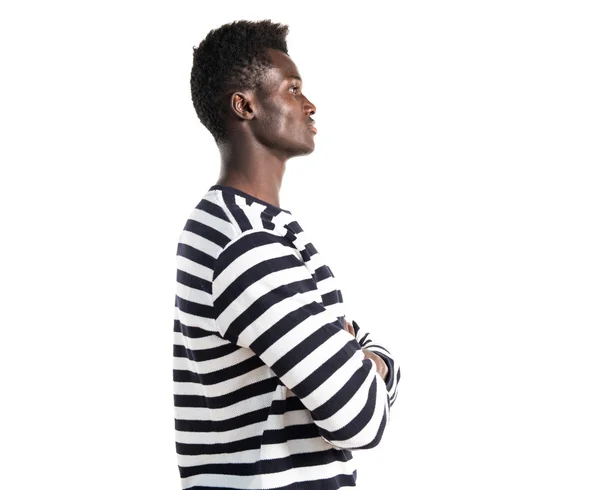 Knappe zwarte man poseren — Stockfoto