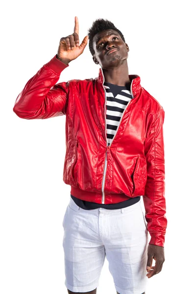 Yukarı dönük yakışıklı zenci