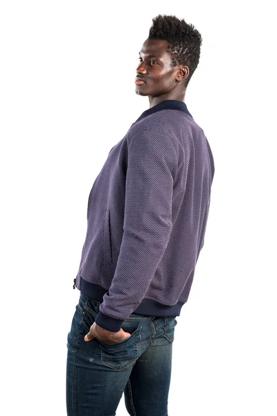 Bonito homem negro posando — Fotografia de Stock