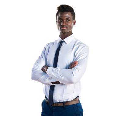 Yakışıklı iş siyah adamı