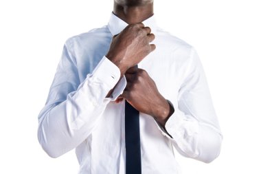 Yakışıklı iş siyah adamı