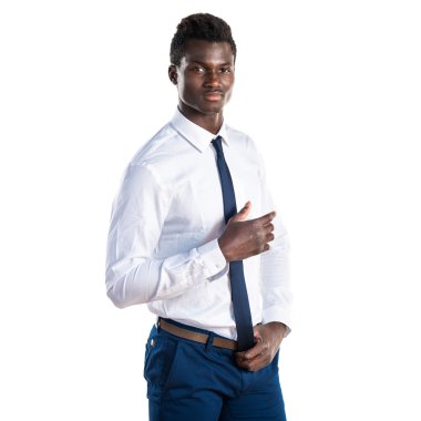 Yakışıklı iş siyah adamı