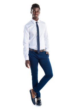 Yakışıklı iş siyah adamı