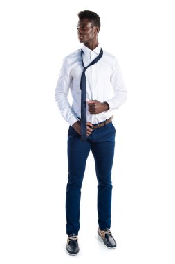 Yakışıklı iş siyah adamı