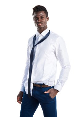 Yakışıklı iş siyah adamı