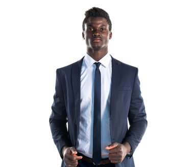 Yakışıklı iş siyah adamı 