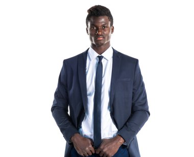 Yakışıklı iş siyah adamı