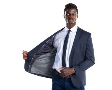 Yakışıklı iş siyah adamı