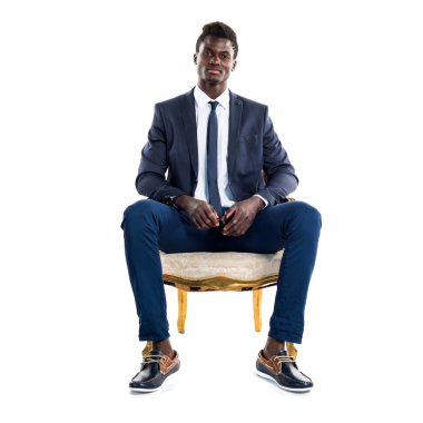 Yakışıklı iş siyah adamı