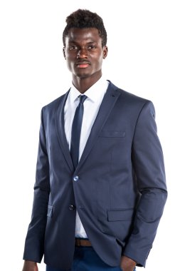 Yakışıklı iş siyah adamı