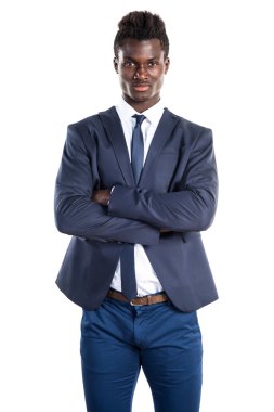 Siyah adam kollarını ile geçti