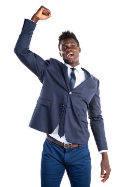Şanslı yakışıklı siyah adam