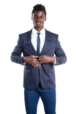 Yakışıklı iş siyah adamı