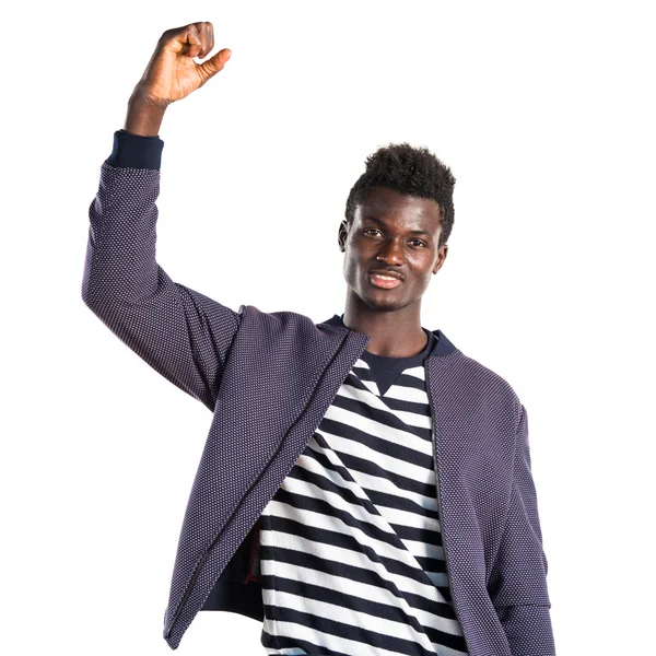 Şanslı yakışıklı siyah adam