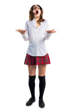 Pretty young woman posing