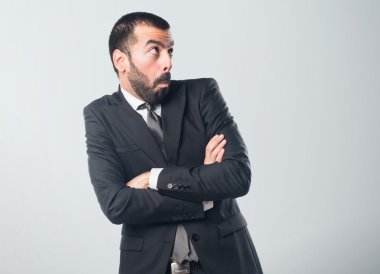 Önemsiz bir jest yapma işadamı