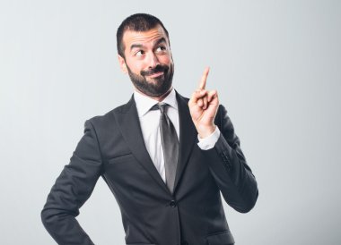 yakışıklı adam izole arka plan