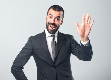 yakışıklı adam izole arka plan