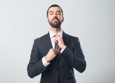 yakışıklı adam izole arka plan