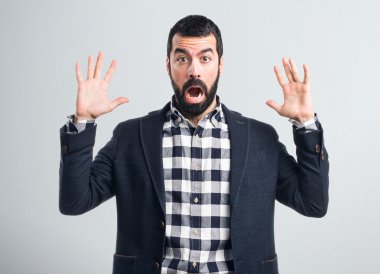 yakışıklı adam izole arka plan