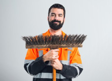 yakışıklı adam izole arka plan