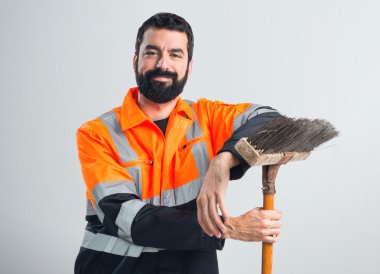 yakışıklı adam izole arka plan