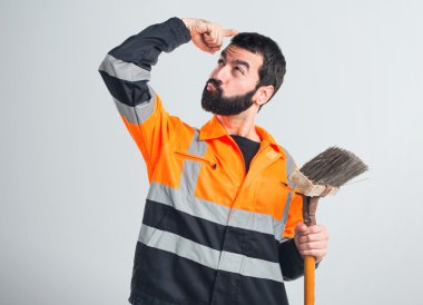 yakışıklı adam izole arka plan