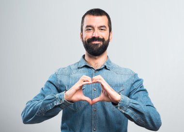 yakışıklı adam izole arka plan