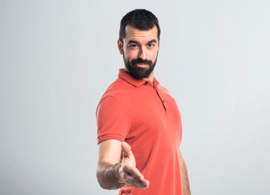 yakışıklı adam izole arka plan