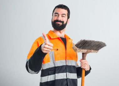 yakışıklı adam izole arka plan