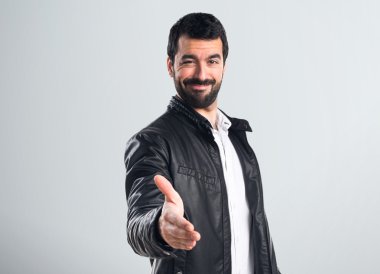 yakışıklı adam izole arka plan