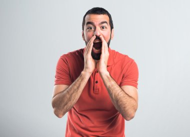 yakışıklı adam izole arka plan