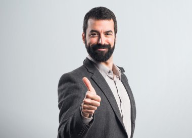 yakışıklı adam izole arka plan