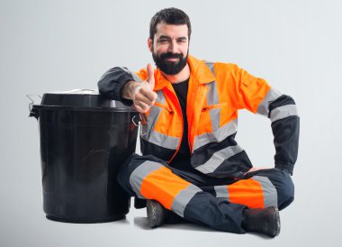 yakışıklı adam izole arka plan