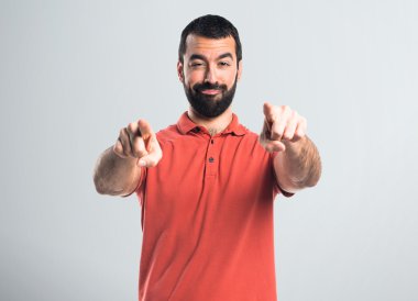 yakışıklı adam izole arka plan