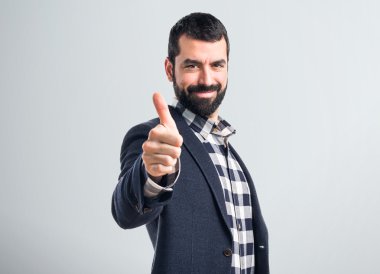 yakışıklı adam izole arka plan