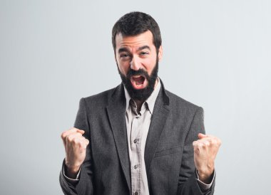 yakışıklı adam izole arka plan