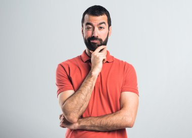 yakışıklı adam izole arka plan