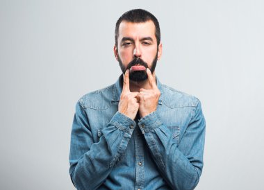 yakışıklı adam izole arka plan