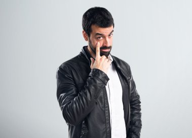 yakışıklı adam izole arka plan