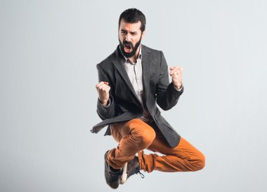 yakışıklı adam izole arka plan