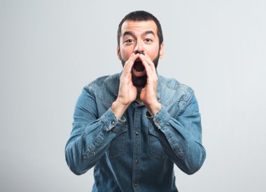 yakışıklı adam izole arka plan